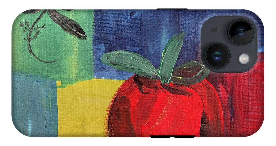 Tomato Basil Abstract - Phone Case