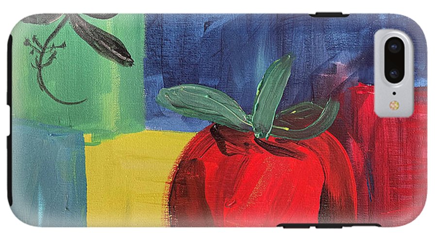 Tomato Basil Abstract - Phone Case