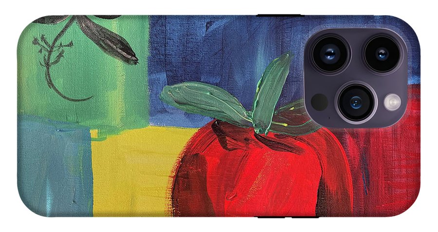 Tomato Basil Abstract - Phone Case