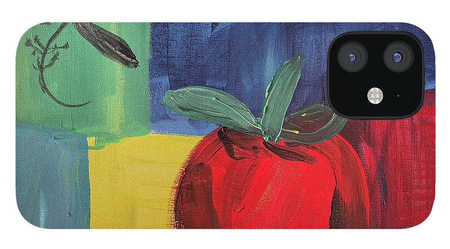 Tomato Basil Abstract - Phone Case