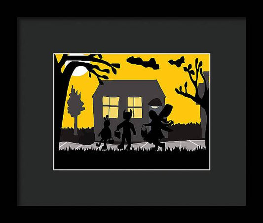 Trick Or Treat - Framed Print