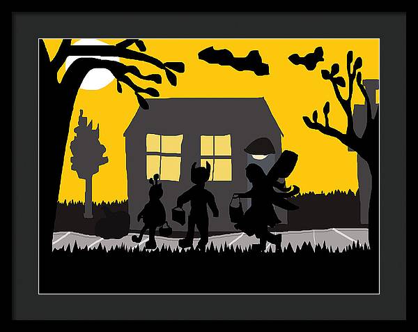 Trick Or Treat - Framed Print