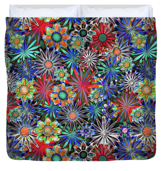 Tropical Daisies - Duvet Cover