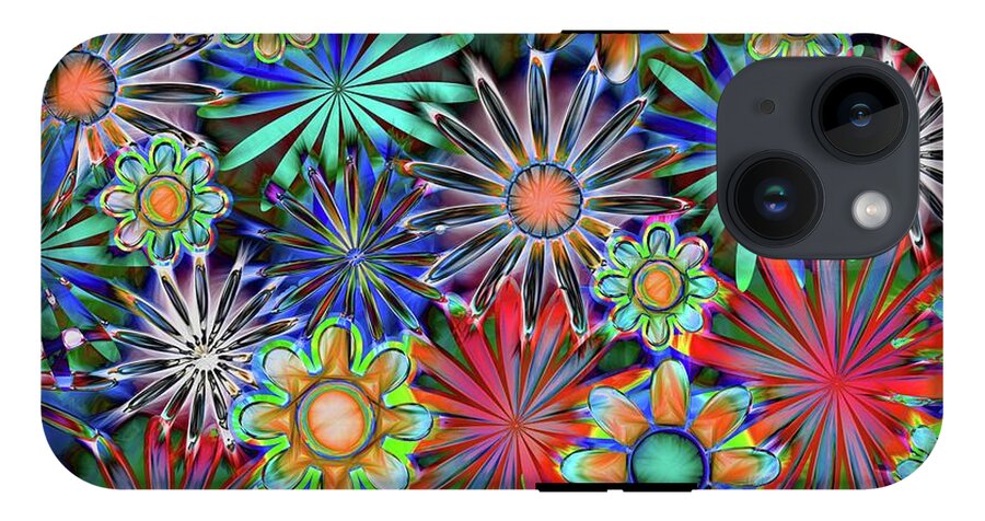 Tropical Daisies Collage - Phone Case