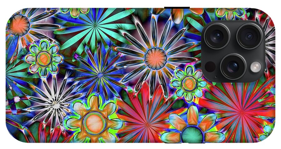 Tropical Daisies Collage - Phone Case