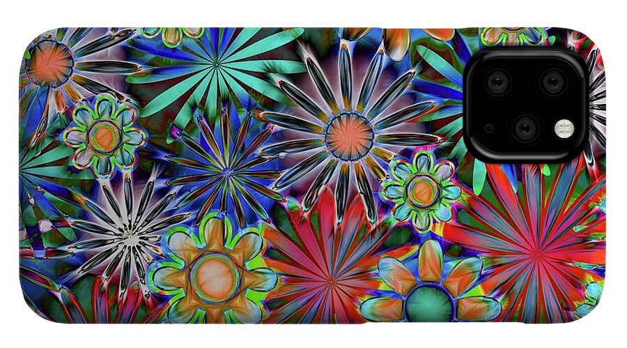 Tropical Daisies Collage - Phone Case