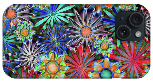 Tropical Daisies Collage - Phone Case