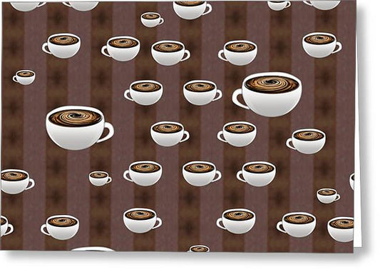 True Coffee Repeating - Greeting Card