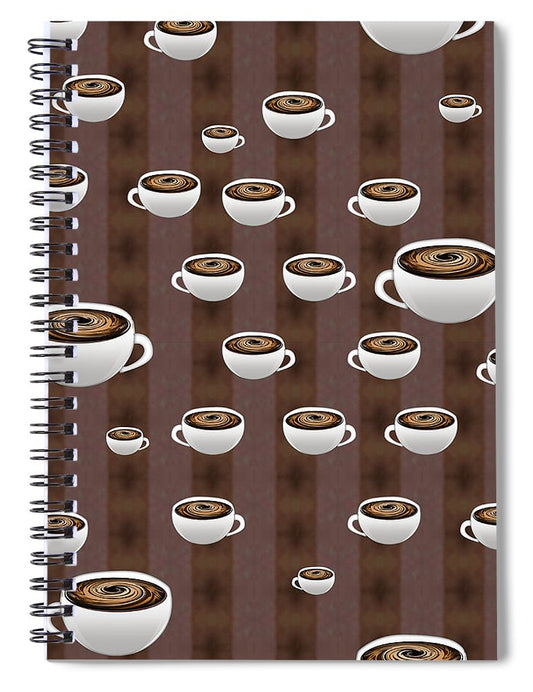 True Coffee Repeating - Spiral Notebook