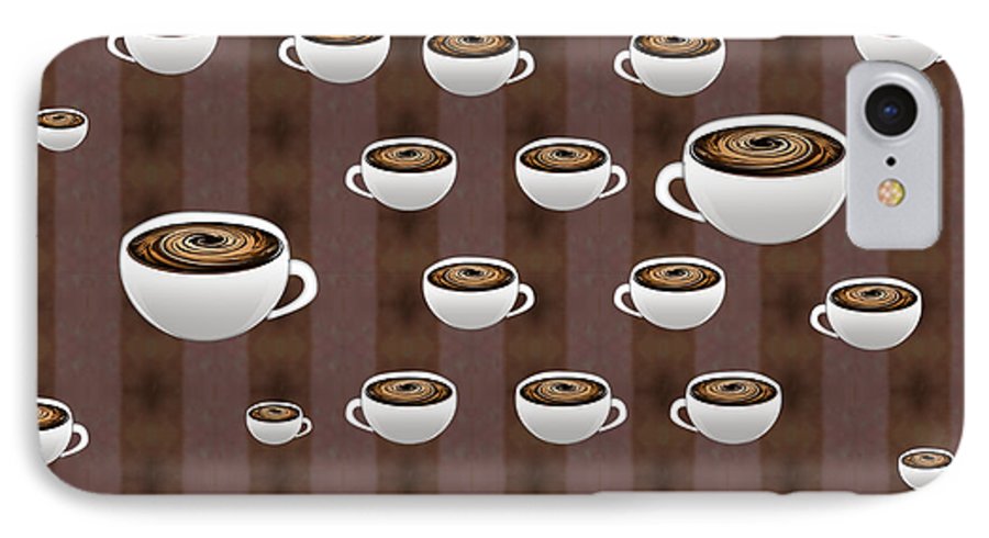 True Coffee Repeating - Phone Case