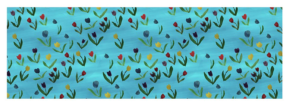 Tulips Pattern - Yoga Mat