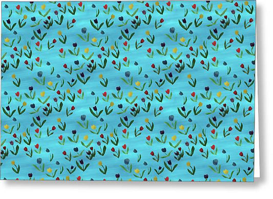 Tulips Pattern - Greeting Card