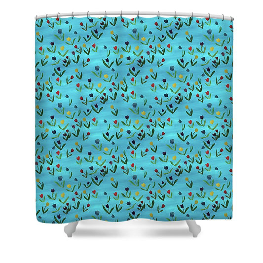 Tulips Pattern - Shower Curtain