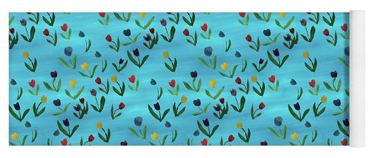 Tulips Pattern - Yoga Mat
