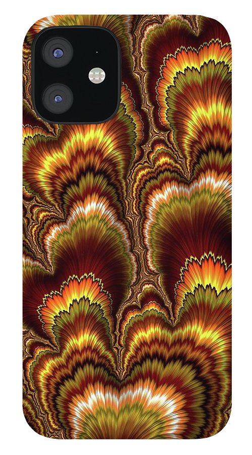 Turkey Feather Fractal - Phone Case