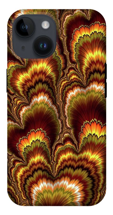 Turkey Feather Fractal - Phone Case