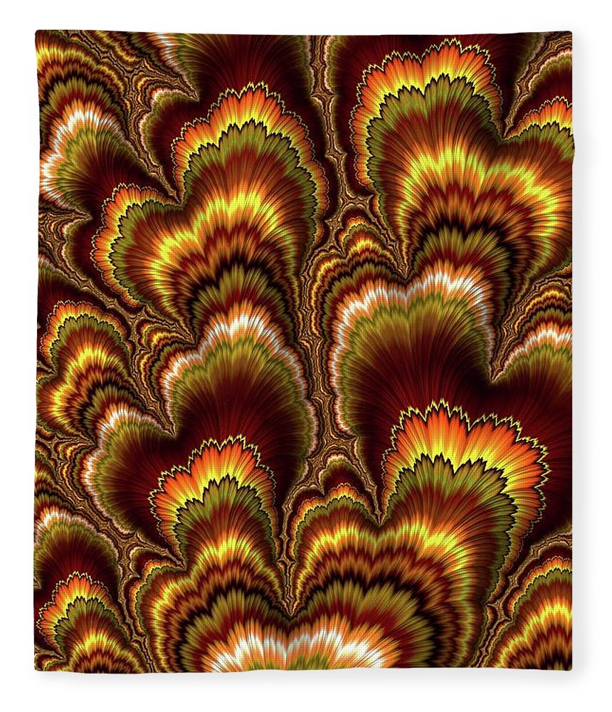 Turkey Feather Fractal - Blanket