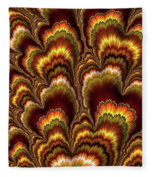 Turkey Feather Fractal - Blanket