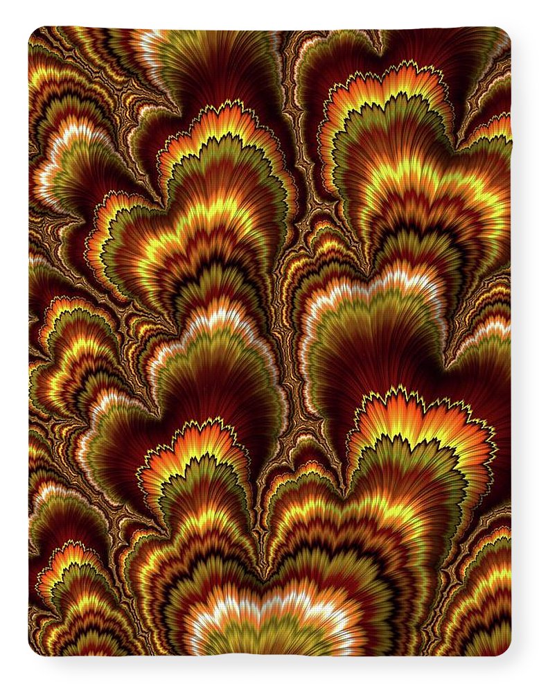 Turkey Feather Fractal - Blanket