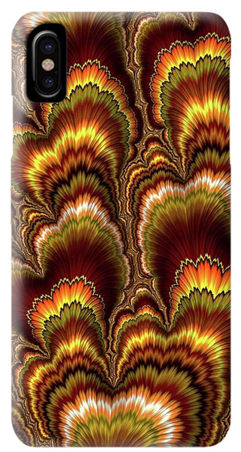 Turkey Feather Fractal - Phone Case