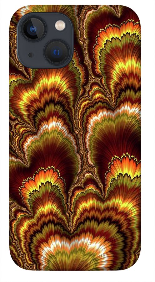 Turkey Feather Fractal - Phone Case