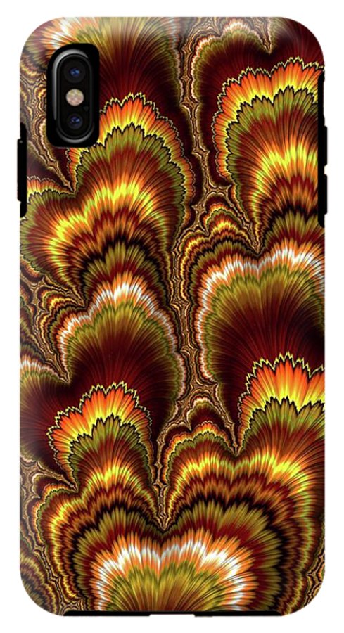 Turkey Feather Fractal - Phone Case