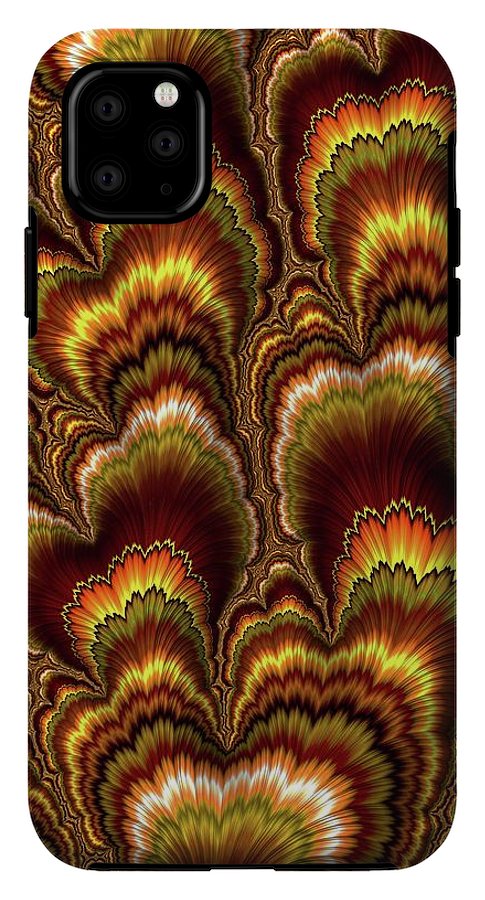 Turkey Feather Fractal - Phone Case