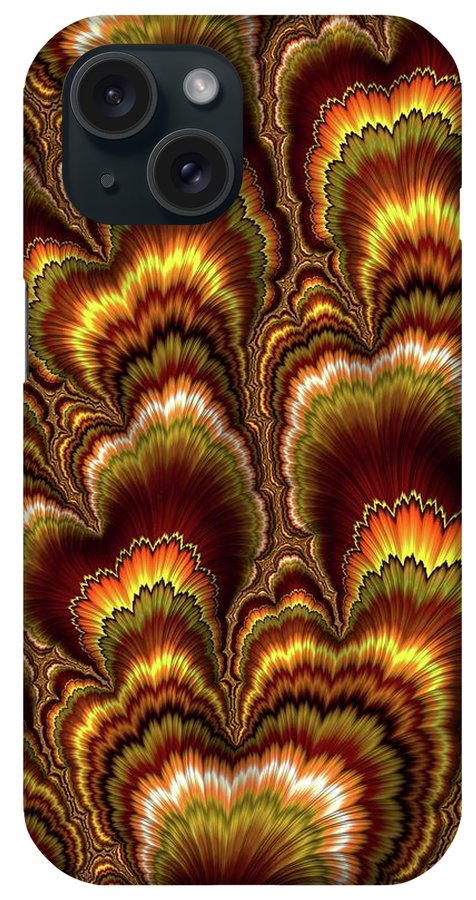 Turkey Feather Fractal - Phone Case