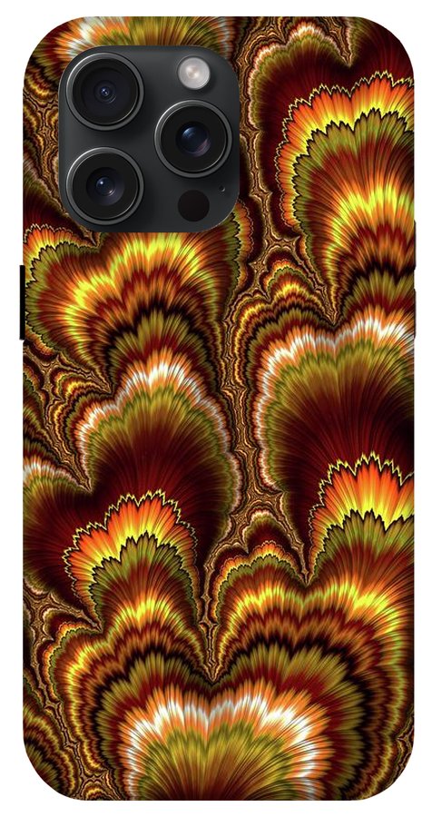 Turkey Feather Fractal - Phone Case