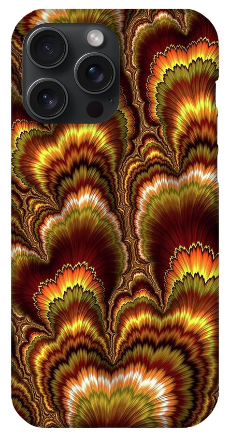 Turkey Feather Fractal - Phone Case