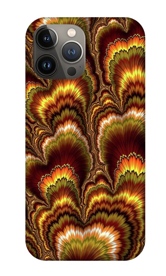 Turkey Feather Fractal - Phone Case