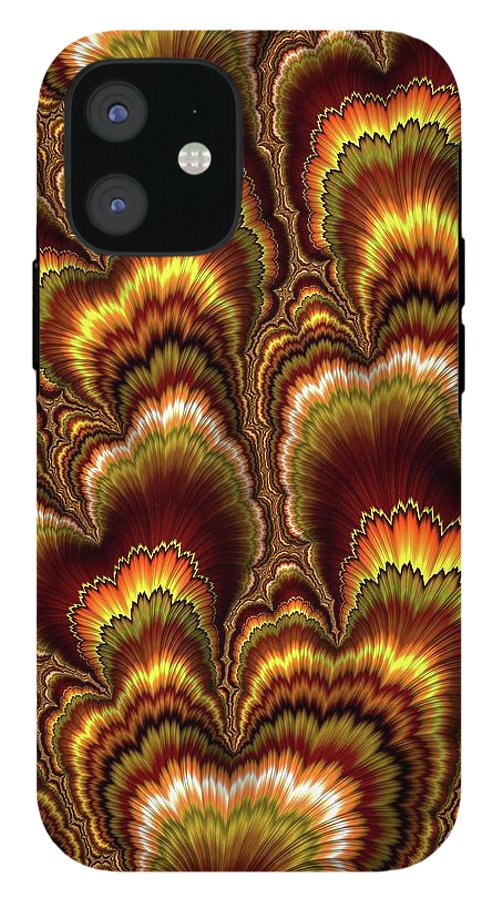 Turkey Feather Fractal - Phone Case