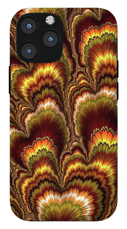 Turkey Feather Fractal - Phone Case
