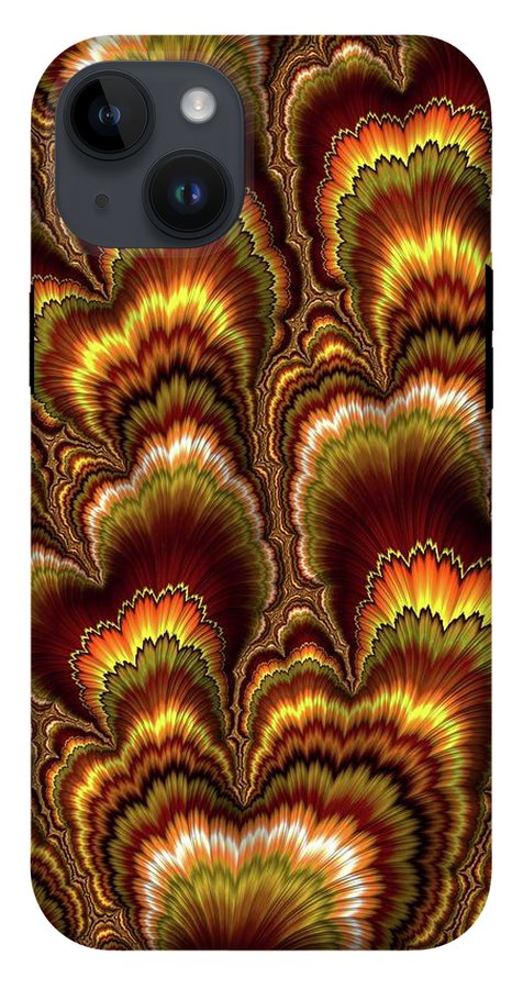 Turkey Feather Fractal - Phone Case