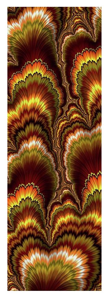 Turkey Feather Fractal - Yoga Mat