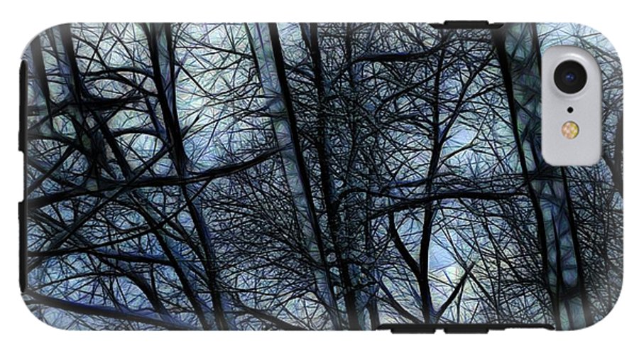 Twilight icicles Snowscape - Phone Case