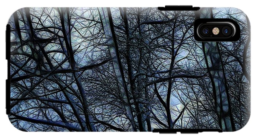 Twilight icicles Snowscape - Phone Case