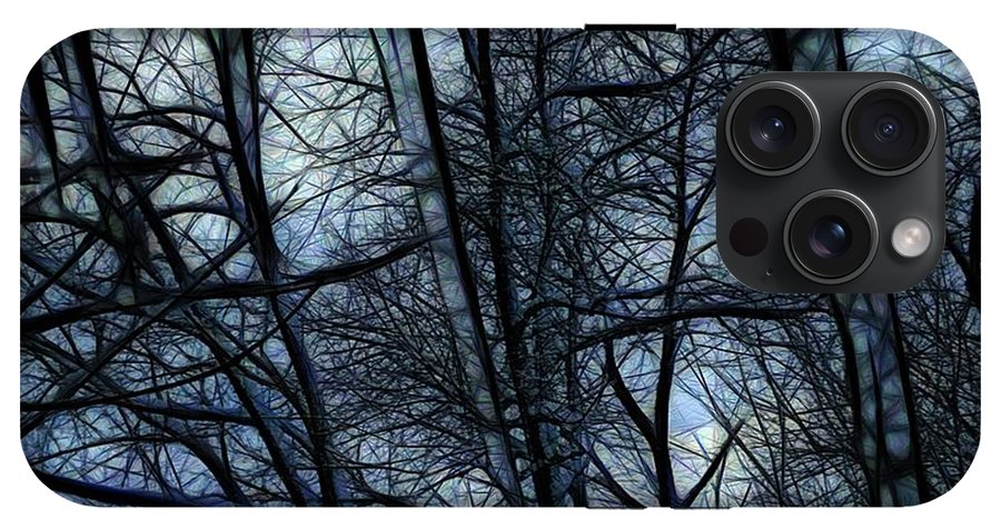 Twilight icicles Snowscape - Phone Case