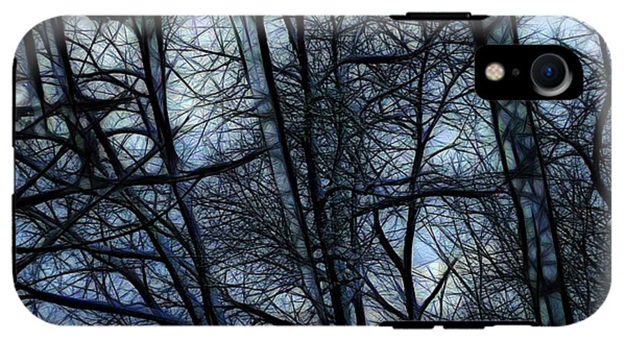 Twilight icicles Snowscape - Phone Case