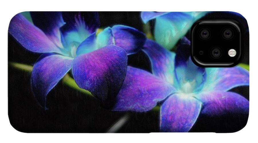 Two Purple Orchids - Phone Case