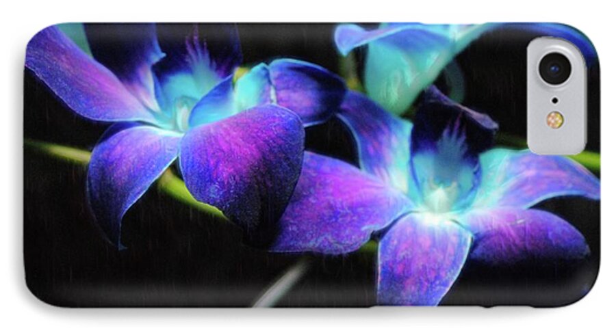 Two Purple Orchids - Phone Case