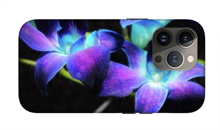 Two Purple Orchids - Phone Case