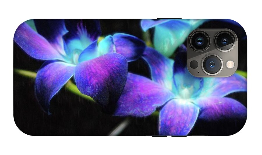 Two Purple Orchids - Phone Case