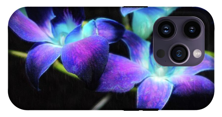 Two Purple Orchids - Phone Case