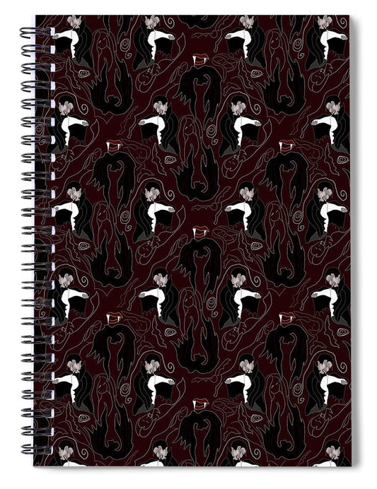 Vampire Pattern - Spiral Notebook