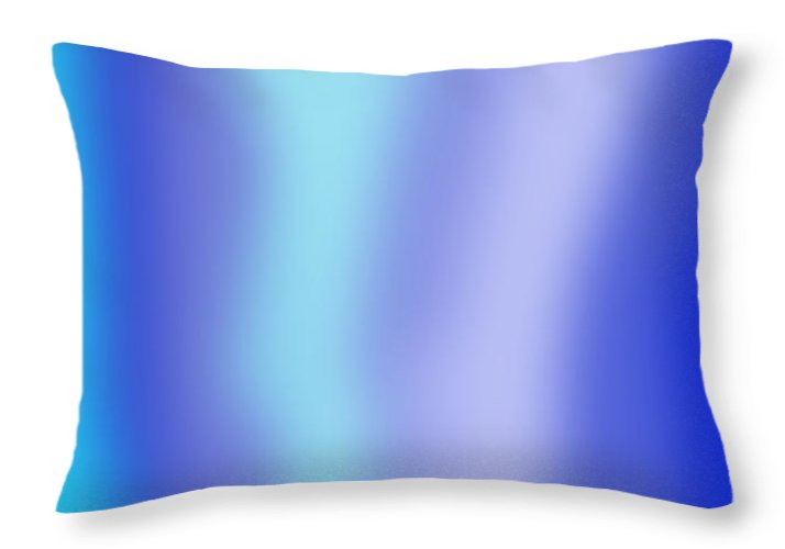 Vertical Ocean Gradient - Throw Pillow