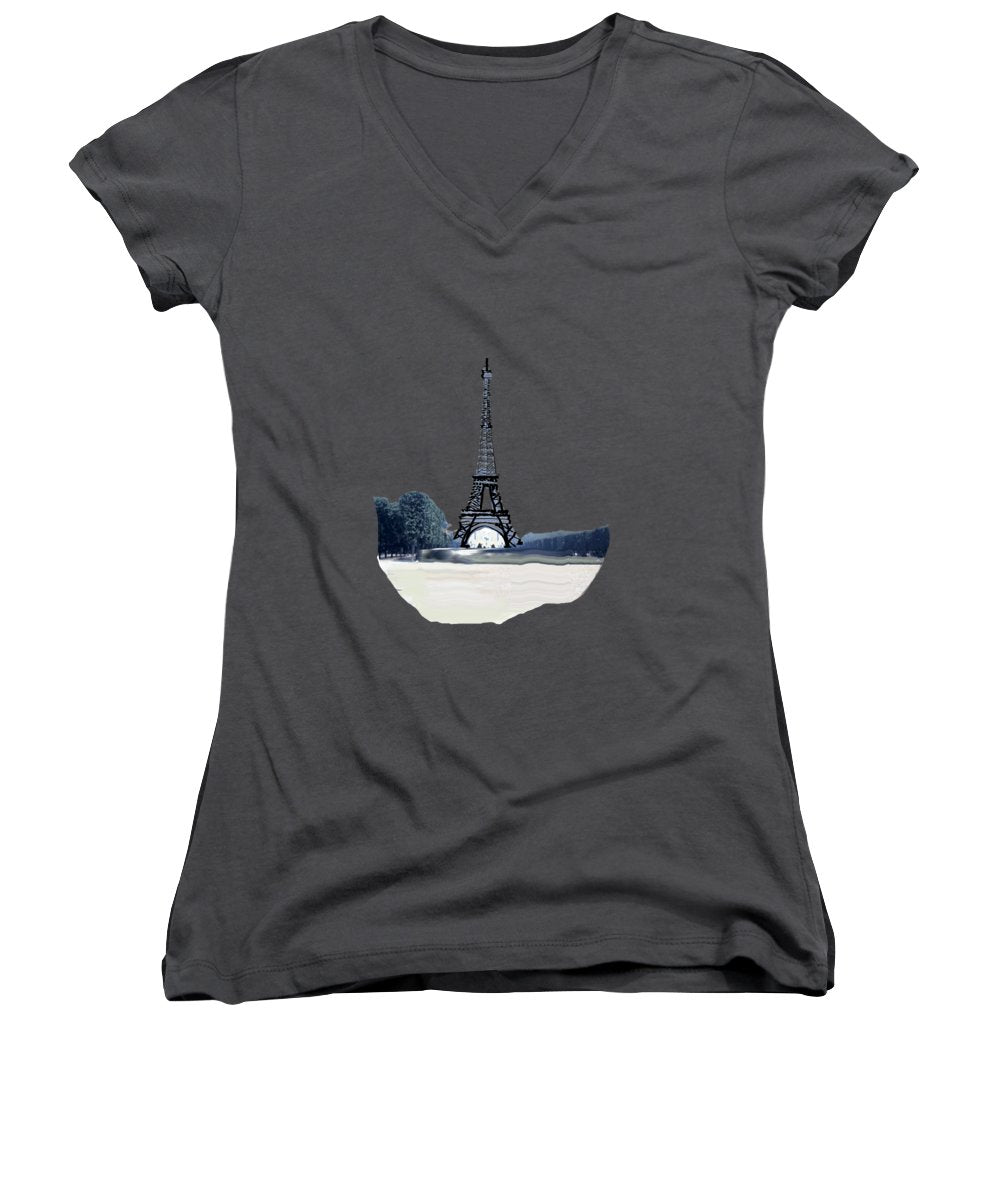 Vintage Eiffel tower Impression - Women's V-Neck