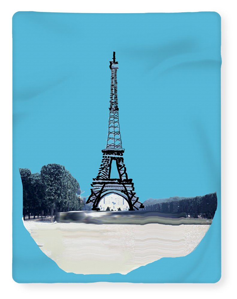 Vintage Eiffel tower Impression - Blanket