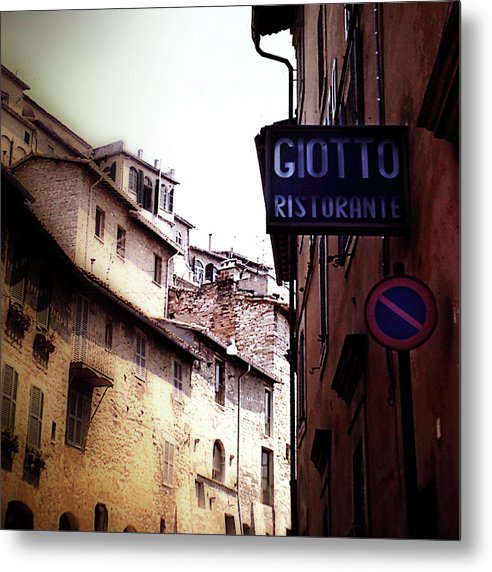 Vintage Italian Restaurant - Metal Print
