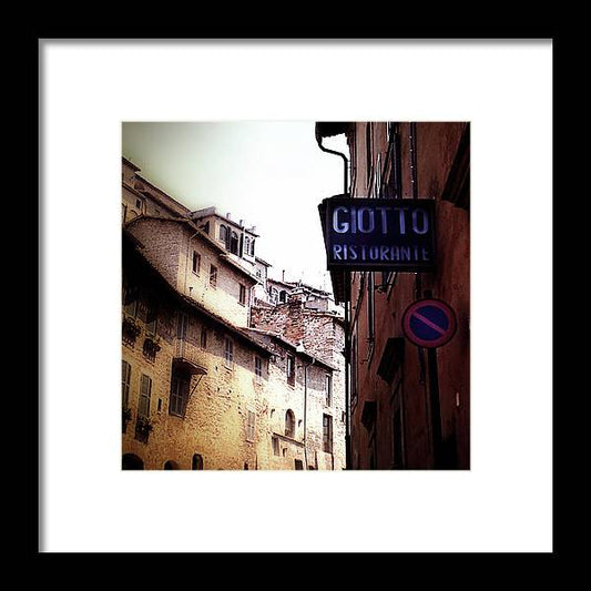Vintage Italian Restaurant - Framed Print